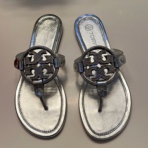 Tory Burch Miller sandal silver special addition